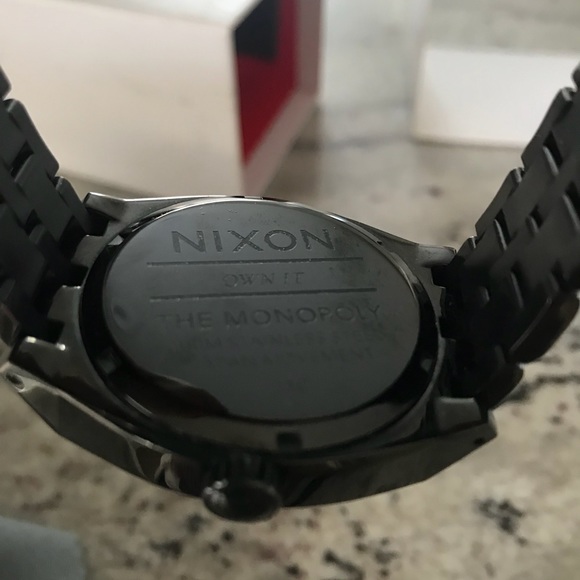 Nixon Women’s ‘Monopoly’ All Black/Crystal watch